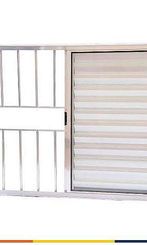 Janelas de alumínio 2 folhas com grade Janelas de alumínio 2 folhas com grade